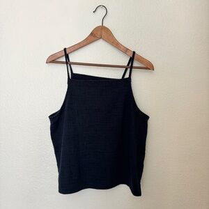 Texture and Thread by Madewell Navy High Neck Textured Tank